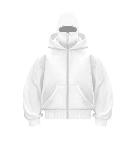 Men's Hooded Zip-Up Baseball Jacket