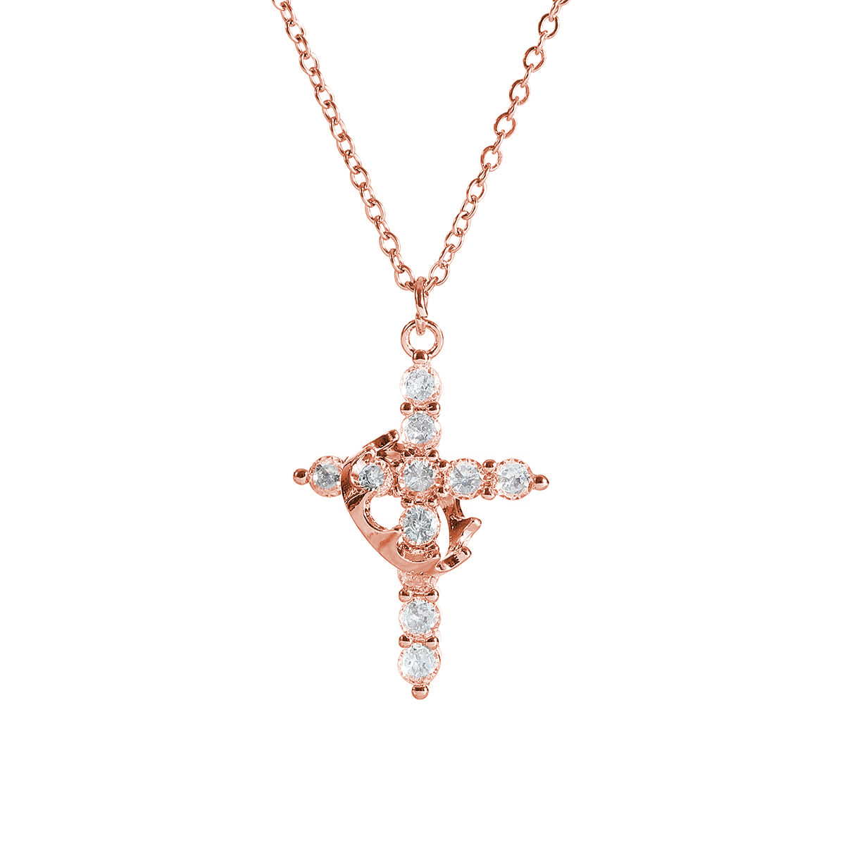 Crown Cross Necklace