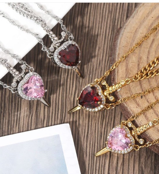 Love Dagger Necklace