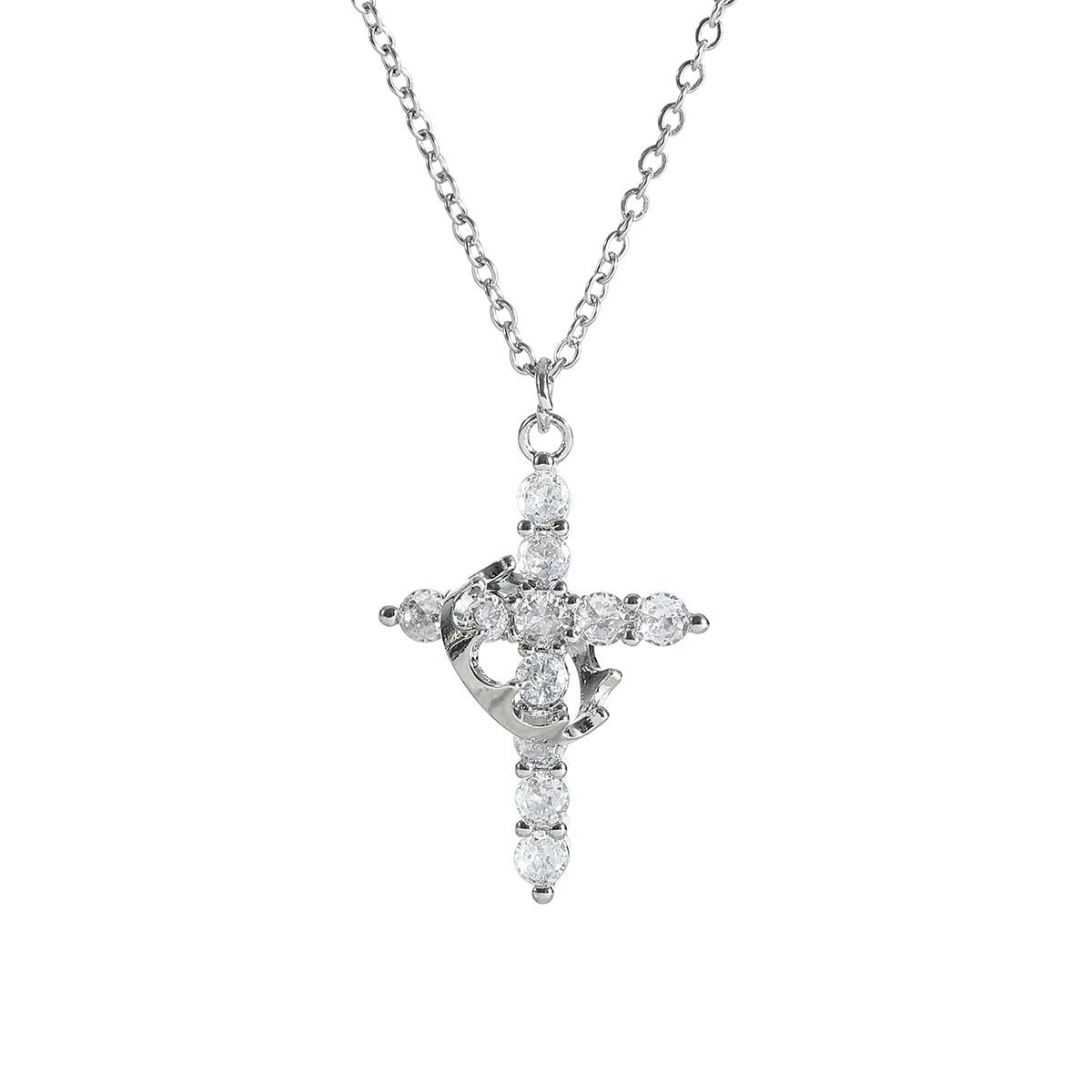 Crown Cross Necklace